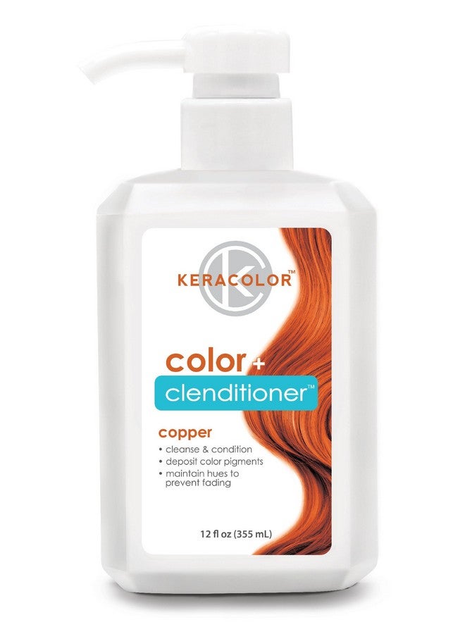 KERACOLOR Clenditioner Copper Hair Dye Semi Permanent Hair Color Depositing Conditioner 12 Fl. Oz. - Image 2