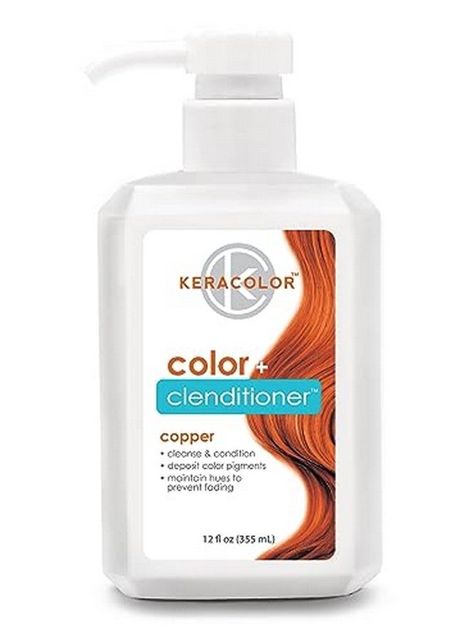 KERACOLOR Clenditioner Copper Hair Dye Semi Permanent Hair Color Depositing Conditioner 12 Fl. Oz. - Image 1