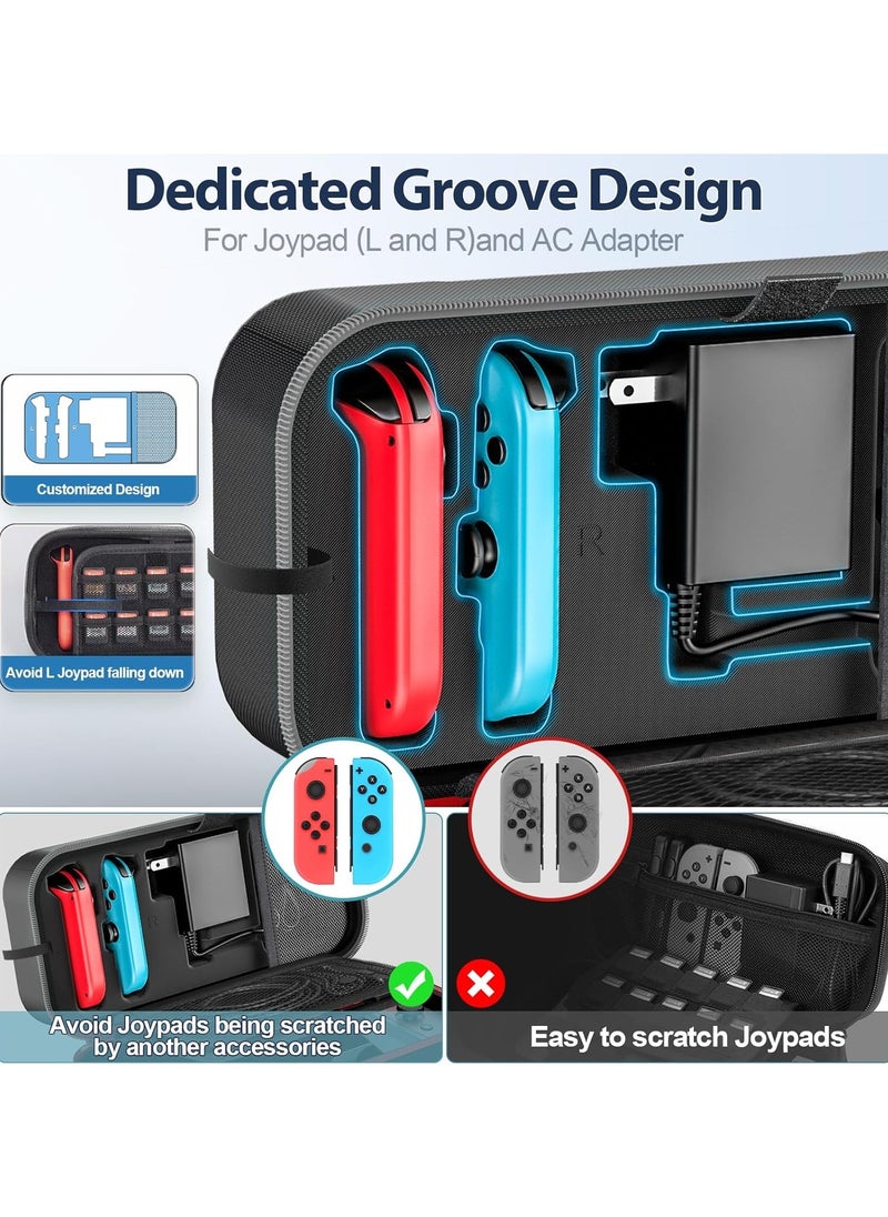 General - Switch OLED Carrying Case Compatible with Nintendo Switch OLED Model, Portable Switch Travel Carry Case, Hard Shell Protective Switch Pouch Case - Image 1