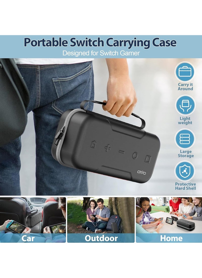 General - Switch OLED Carrying Case Compatible with Nintendo Switch OLED Model, Portable Switch Travel Carry Case, Hard Shell Protective Switch Pouch Case - Image 1