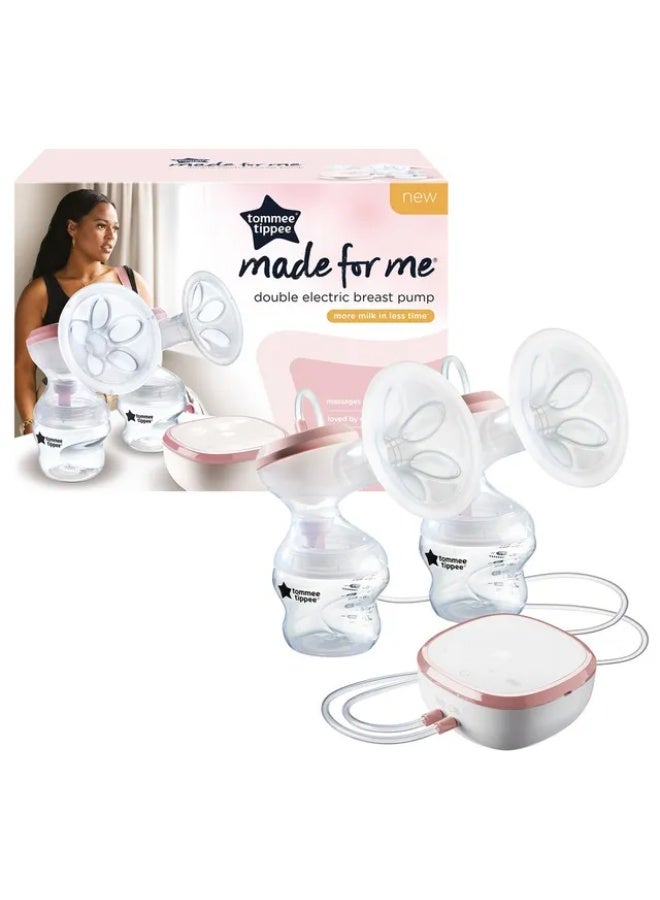 Tommee Tippee UK تومي تيبي - مضخة ثدي كهربائية مزدوجة مصممة من أجلي مع زجاجات أطفال - 2 قطعة - 150 مل - وردي/أبيض - Image 2