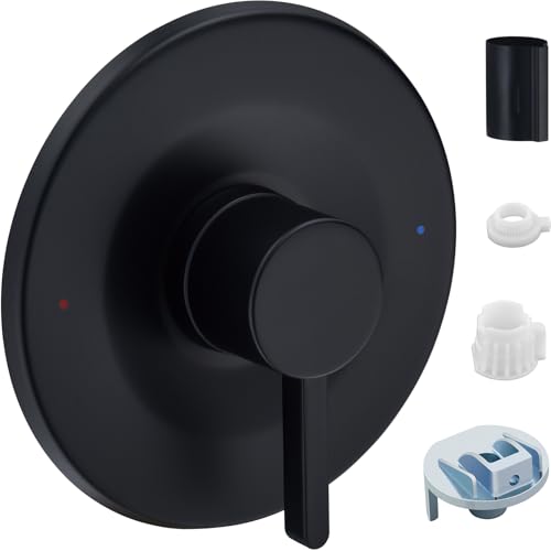 Tearel Shower and Tub Trim Kit, Compatible with Moen Posi-Temp Valve, Matte Black - Image 1