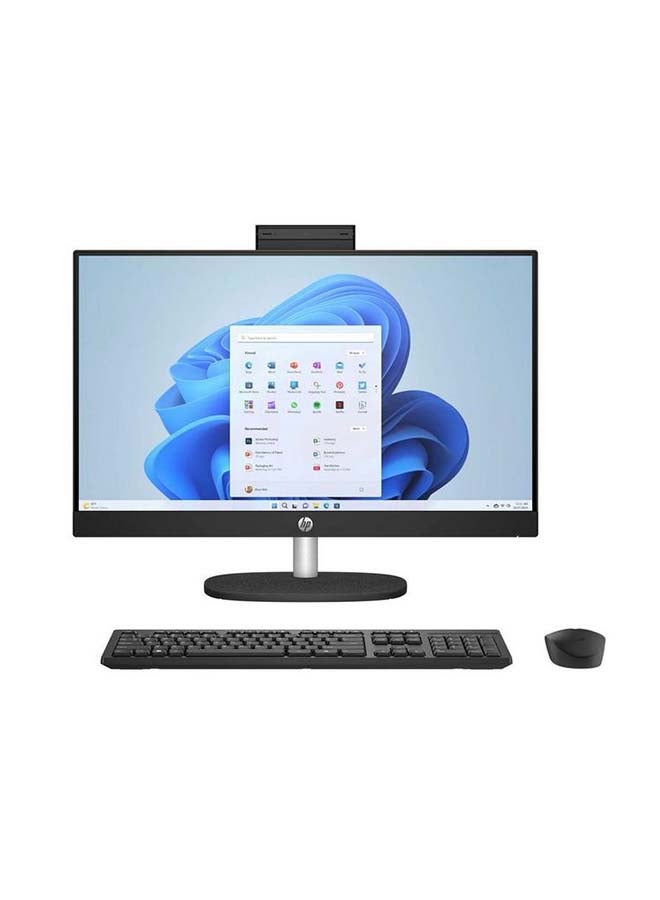 HP 24 AIO مع شاشة 23.8 بوصة بدقة Full HD (1920X1080) ومعالج Core Ultra 7 155U / 16GB RAM DDR5 / 512GB SSD / رسومات Intel Iris Xe / Windows 11 Home - Image 1