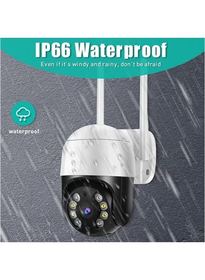 HD Outdoor Smart Security Camera – 330° Wide-Angle Lens with Night Vision & App Control, Waterproof & Lightning-Proof, Loop Recording, Supports Up to 128GB SD Card - Image 4