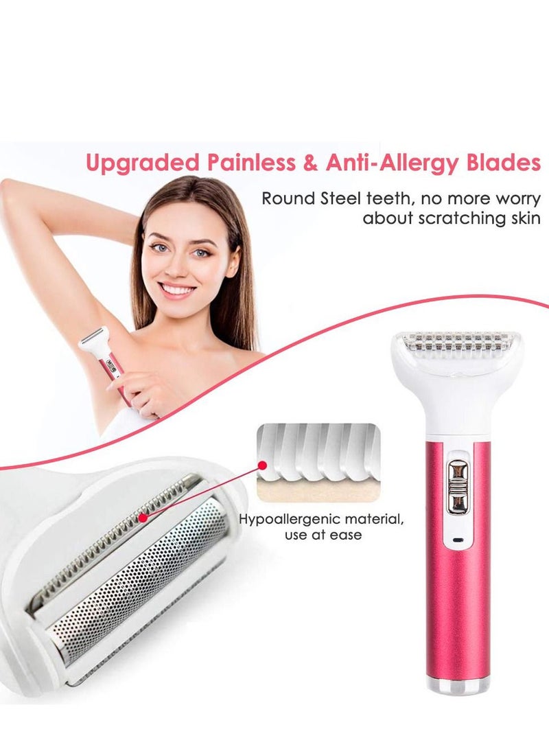 Electric Razor for Women Removal Body Nose Hair Trimmer Face Shavers Eyebrow Legs Armpit Bikini Area - Image 2