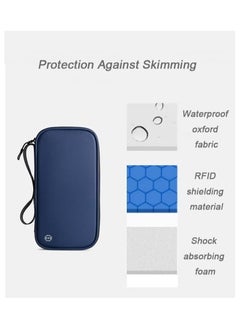 Excefore Family Passport Holder Travel Wallet, RFID Blocking Travel Document Organiser Passport Cover, Ideal for Keeping Your Passport, ID Cards, Flight Tickets, and Money Safe and Secure, Black  - Image 4