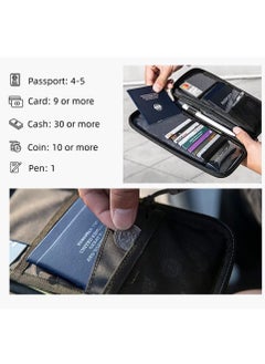 Excefore Family Passport Holder Travel Wallet, RFID Blocking Travel Document Organiser Passport Cover, Ideal for Keeping Your Passport, ID Cards, Flight Tickets, and Money Safe and Secure, Black  - Image 3