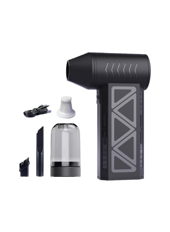 أفضل الفن منفاخ هواء توربيني صغير بسرعة 130,000 دورة/الدقيقة مع وظيفة الشفط، محرك بدون فحمات عالي السرعة، تدفق هواء قوي حتى 100 ميل/الساعة، منفاخ هواء لاسلكي - Image 1