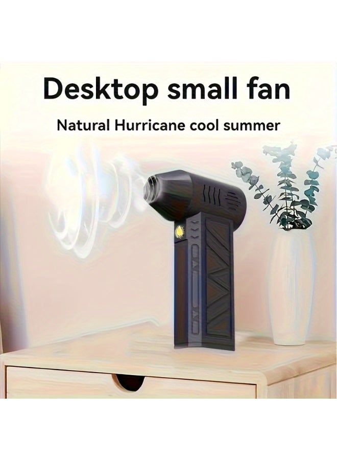 أفضل الفن منفاخ هواء توربيني صغير بسرعة 130,000 دورة/الدقيقة مع وظيفة الشفط، محرك بدون فحمات عالي السرعة، تدفق هواء قوي حتى 100 ميل/الساعة، منفاخ هواء لاسلكي - Image 2