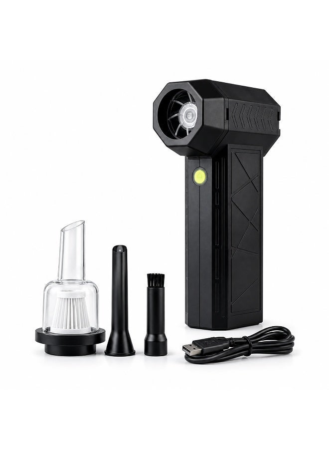 Best Art Turbo Fan Turbine Jet Blower 4000mAh battery 130,000 RPM with Vacuum Function, High-Speed Brushless Motor, Up to 100 MPH Airflow, Compact Cordless Mini Air Blower - Image 1