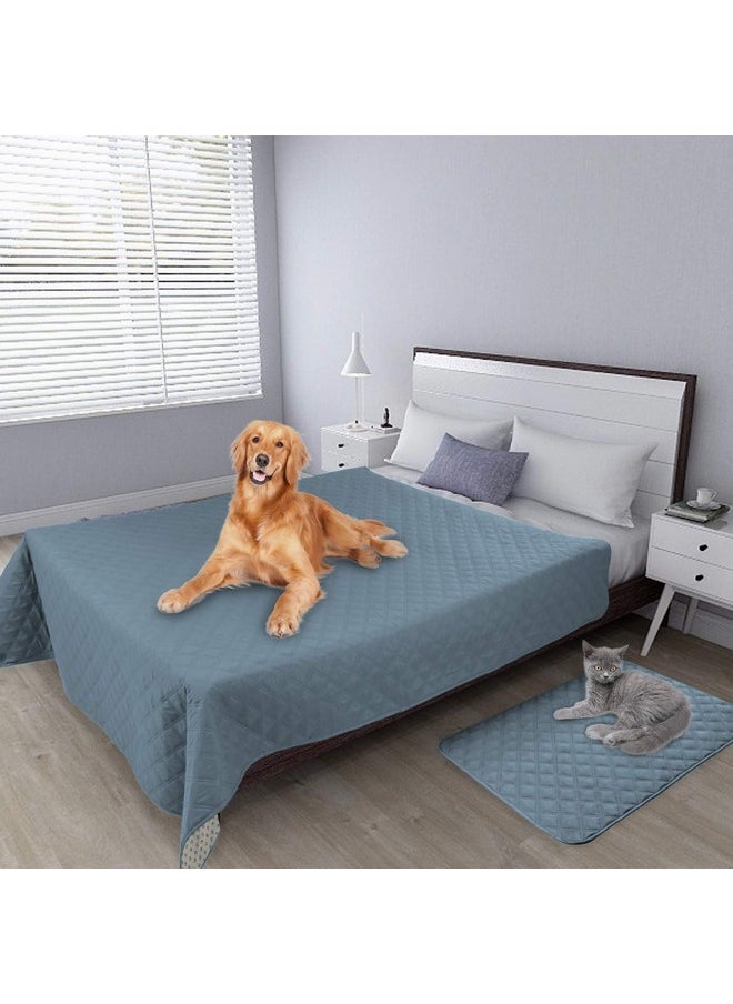 Easy-Going Easy-Going 100% Waterproof Dog Bed Cover, Non-Slip Pet Blanket for Furniture, Washable Couch Cover, Repleasement Sofa Cover (52X82 in,Light Blue)  - Image 2