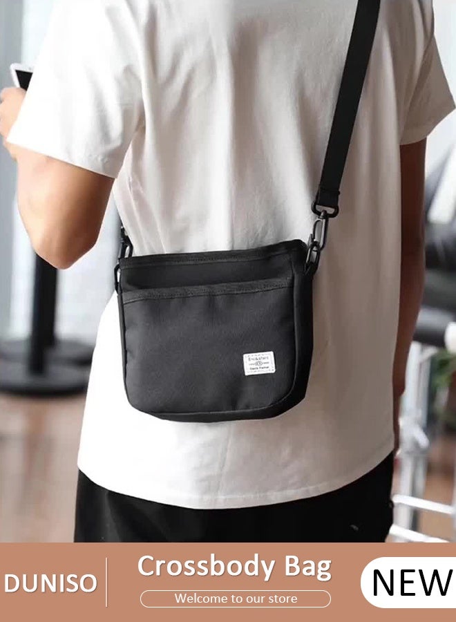 DUNISO Crossbody Bag for Men and Women Waterproof Sling Bag Travel Passport Wallet Bag for Cell Phone, Small Side Shoulder Bag Multipurpose Daypack for Men - Image 1