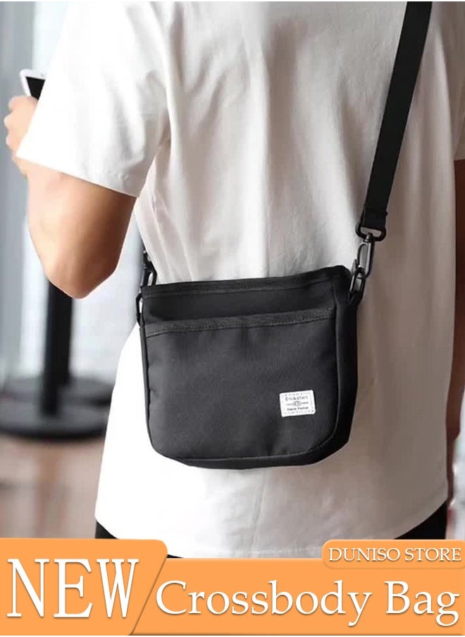 DUNISO - Crossbody Bag for Men and Women Waterproof Sling Bag Travel Passport Wallet Bag for Cell Phone, Small Side Shoulder Bag Multipurpose Daypack for Men - Image 1