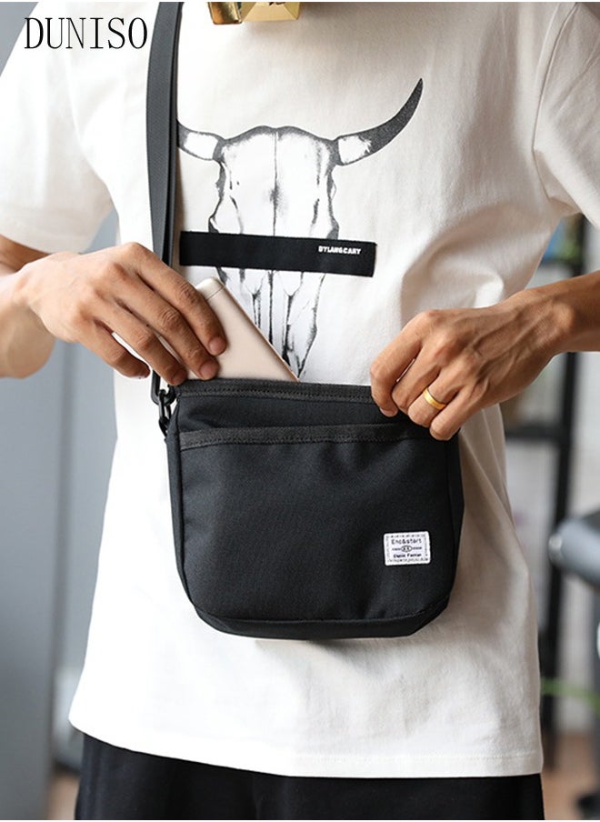 DUNISO - Crossbody Bag for Men and Women Waterproof Sling Bag Travel Passport Wallet Bag for Cell Phone, Small Side Shoulder Bag Multipurpose Daypack for Men - Image 1