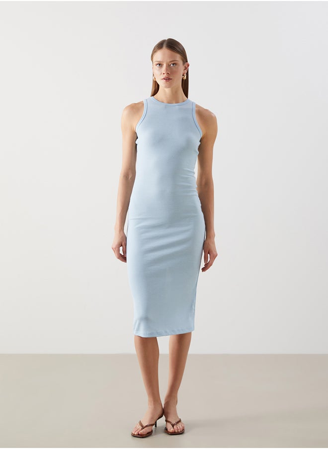 LC WAIKIKI Women's Crew Neck Straight Bodycon Dress  - Image 1