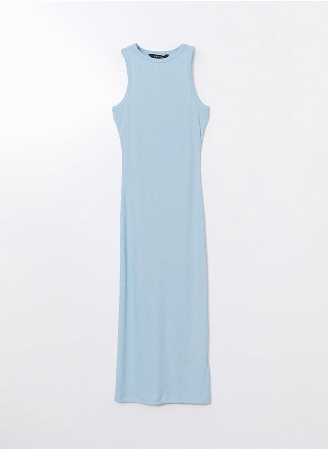 LC WAIKIKI Women's Crew Neck Straight Bodycon Dress  - Image 5