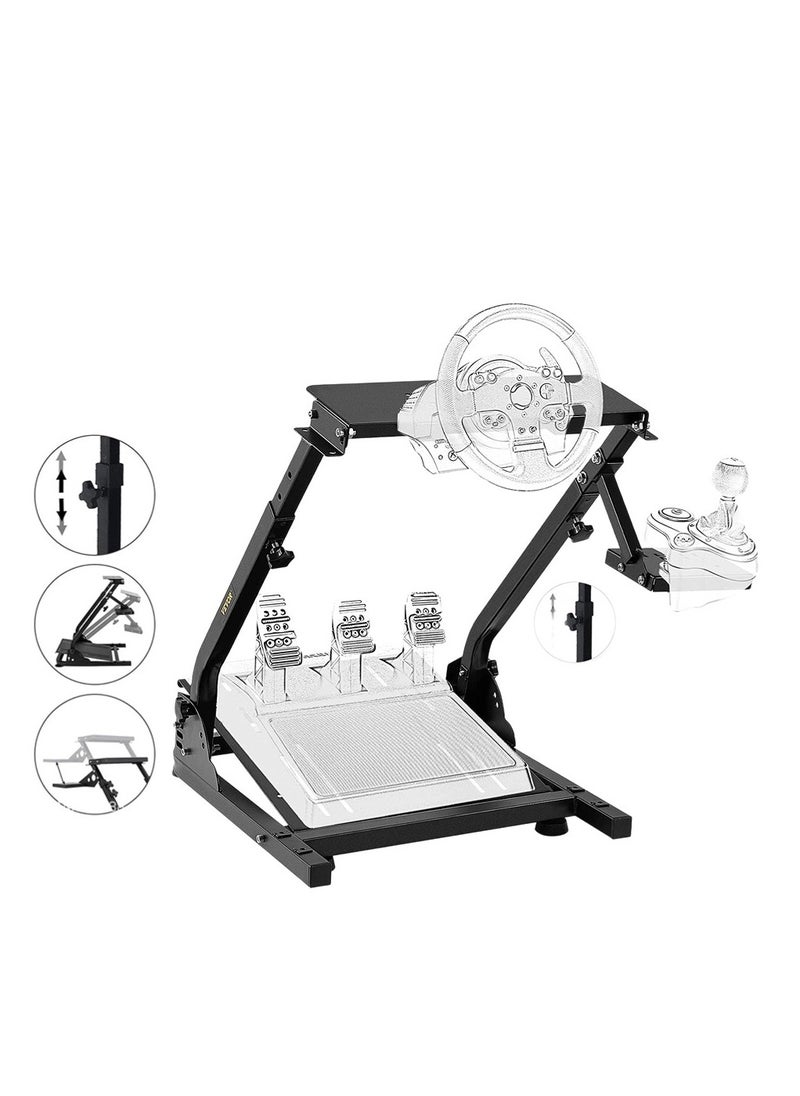 GearZone - Gaming Simulator Racing Steering Wheel Stand for Logitech G25, G27, G29, G920, TX F458, T500RS, T3PA-PRO (F1/GT), Not Including Wheel, Shifter and Pedals - Image 1