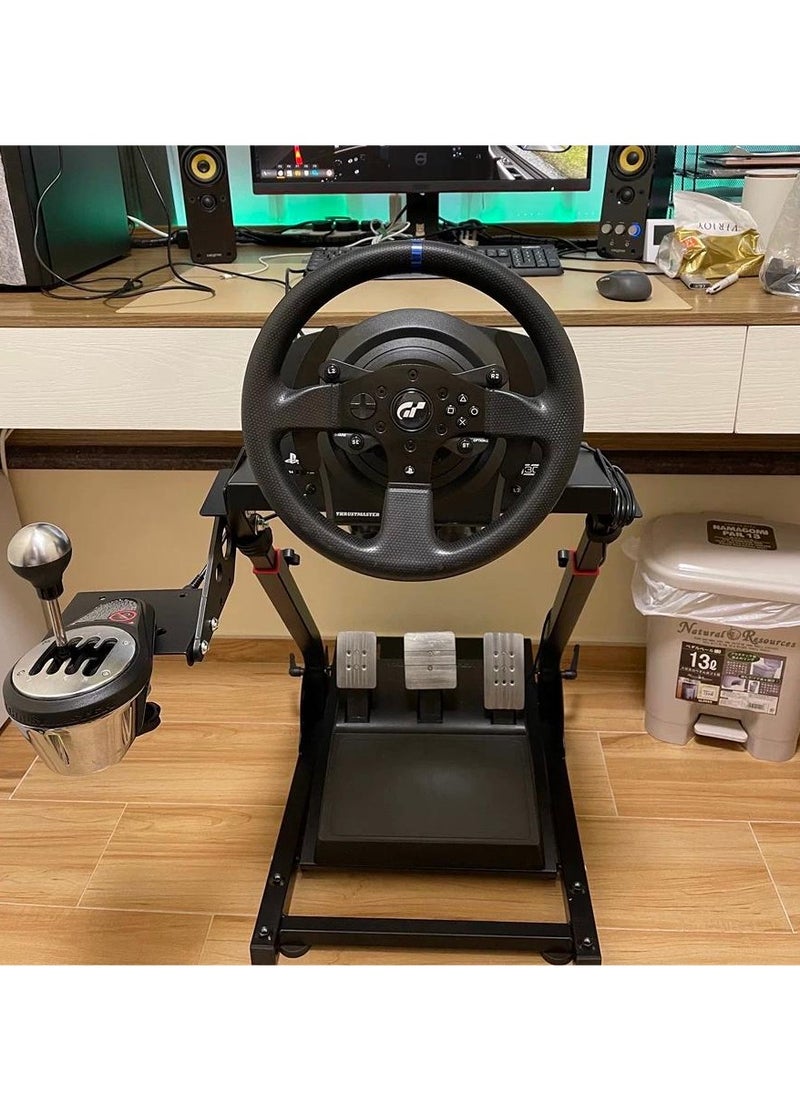 GearZone - Gaming Simulator Racing Steering Wheel Stand for Logitech G25, G27, G29, G920, TX F458, T500RS, T3PA-PRO (F1/GT), Not Including Wheel, Shifter and Pedals - Image 1