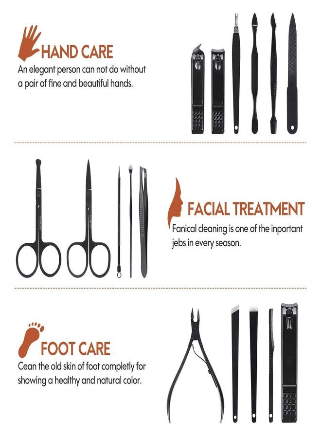 Zirak 16 IN 1 Proffesional Stainless Steel Manicure Pedicure Kit For Women Pedicure Tools Set Nail Cutter Grooming Kit With Acne needle, Blackhead Tool Manicure Tool Pedicure Tools - Image 4