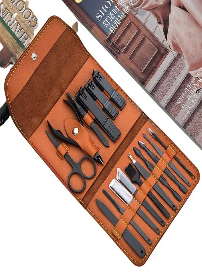 Zirak 16 IN 1 Proffesional Stainless Steel Manicure Pedicure Kit For Women Pedicure Tools Set Nail Cutter Grooming Kit With Acne needle, Blackhead Tool Manicure Tool Pedicure Tools - Image 3