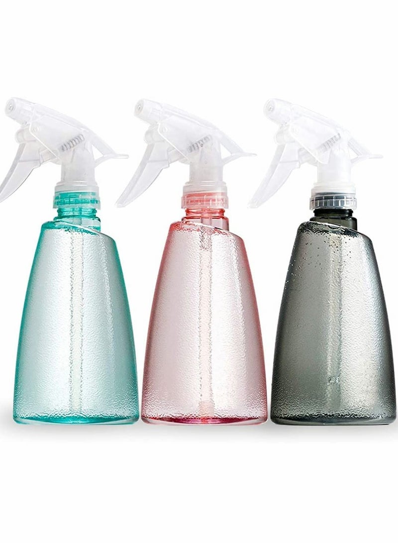 SYOSI Empty Plastic Spray Bottle – 17 OZ, 500Ml, Water Spray Bottle, Plastic Spray Bottle, Refillable Sprayer, Reusable for Cleaning Solution Plants With Spray And Flow Mode (3 PCS) - Image 1