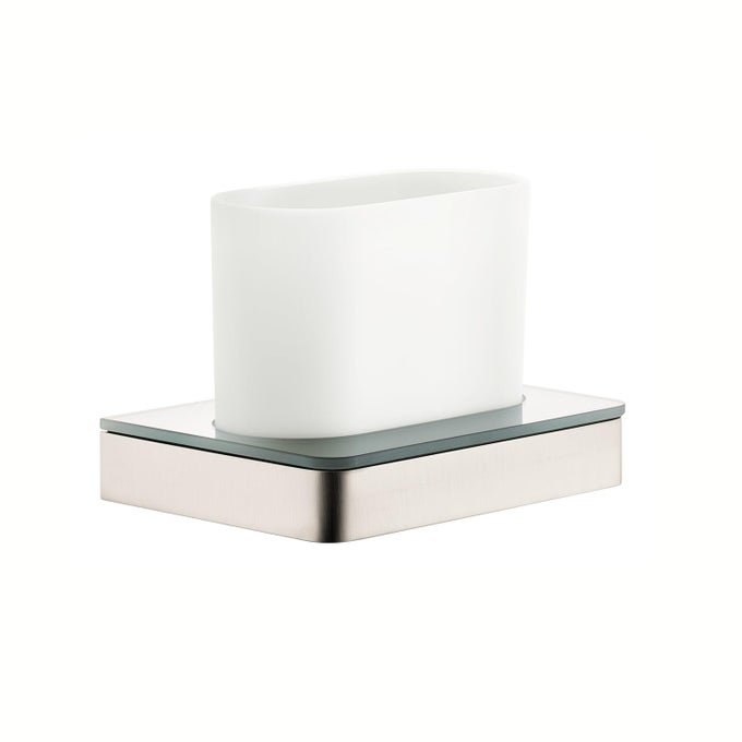 TUMBLER EASY INSTALL 4INCH MODERN ACCESSORIES IN BRUSHED NICKEL 42834820