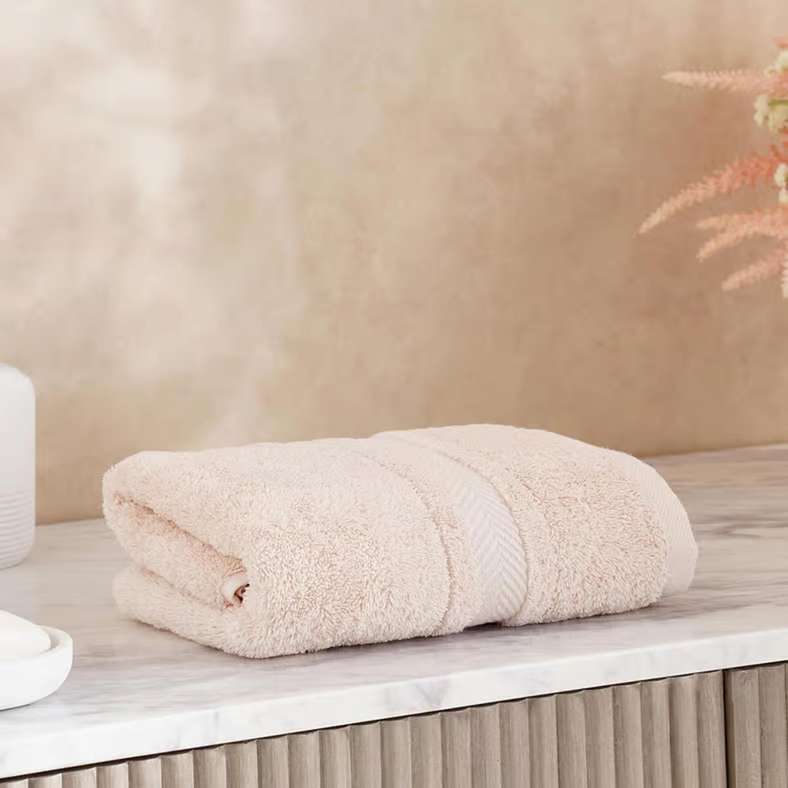 Pan Home Luxury Cotton Hand Towel - Light Almond - Image 1
