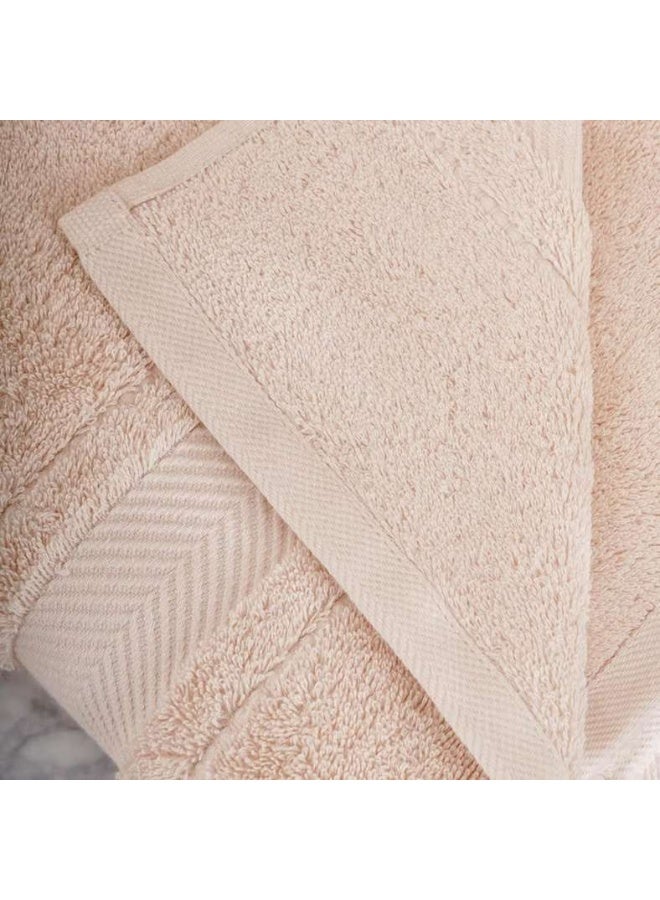 Pan Home Luxury Cotton Hand Towel - Light Almond - Image 2
