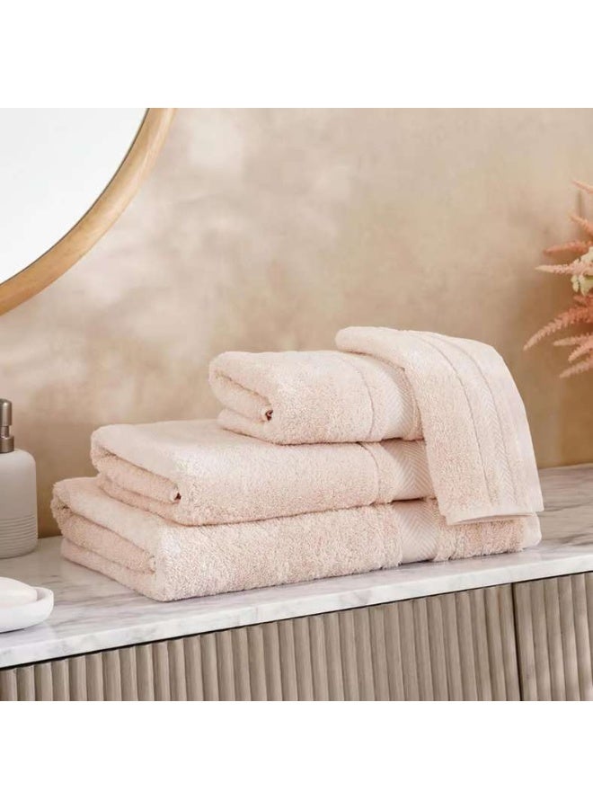 Pan Home Luxury Cotton Hand Towel - Light Almond - Image 3