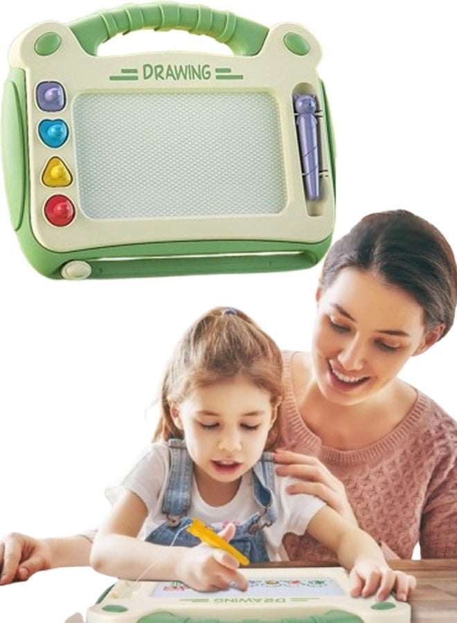Magnetic Drawing Pad  Doodle Board Erasable Doodle Board Creative Kids Toys Educational Preschool Learning Toys Birthday Gift For Boys Girls 1, 2,  3 Year Olds(Green)  - Image 1