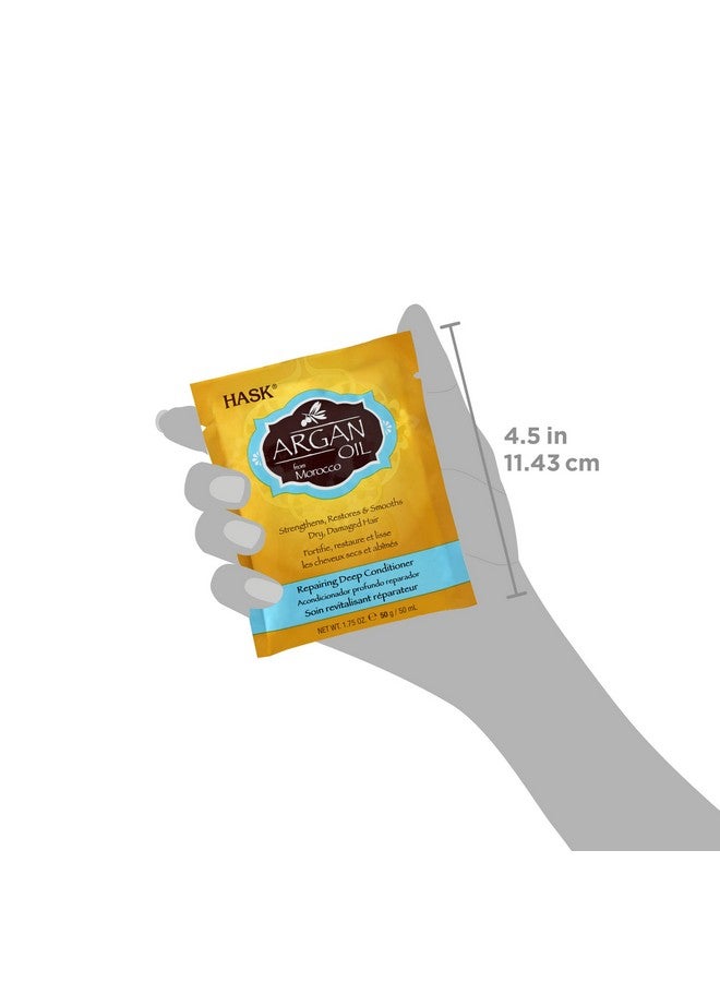 هاسك علاجات HASK ARGAN لإصلاح الشعر بعمق لجميع أنواع الشعر، آمنة على اللون، خالية من الغلوتين والكبريتات والبارابين - عبوة من 12 قطعة - Image 5