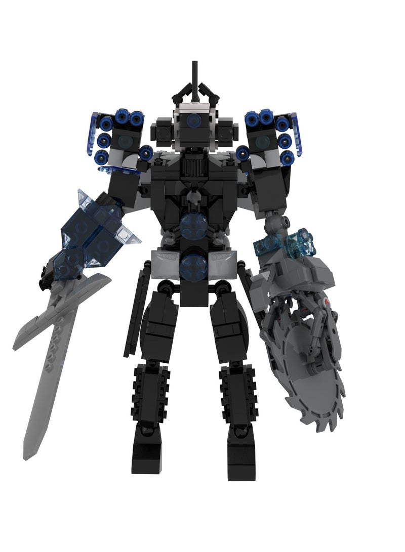 Loquat 520 Pcs Skibidi Toilet Man Toy Building Blocks Armored Sword Chainsaw Monitor Man Toy Ideas Toys Battle Game Model Ideas Toys Gifts For Adult And Kids - Image 3