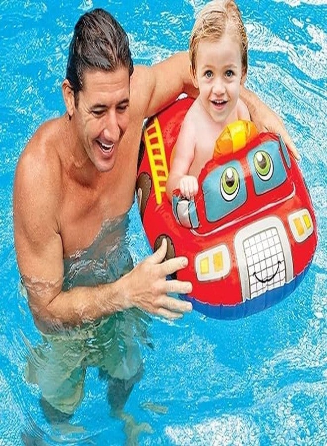 SHREE HANS CREATION Swimming Car Vehicle Engine Shape Sit Pool Float Tube Boat Beach Water Pool Party Swimming Learing Ring for Girls and Boys Swimming Car Inflatable - Image 4