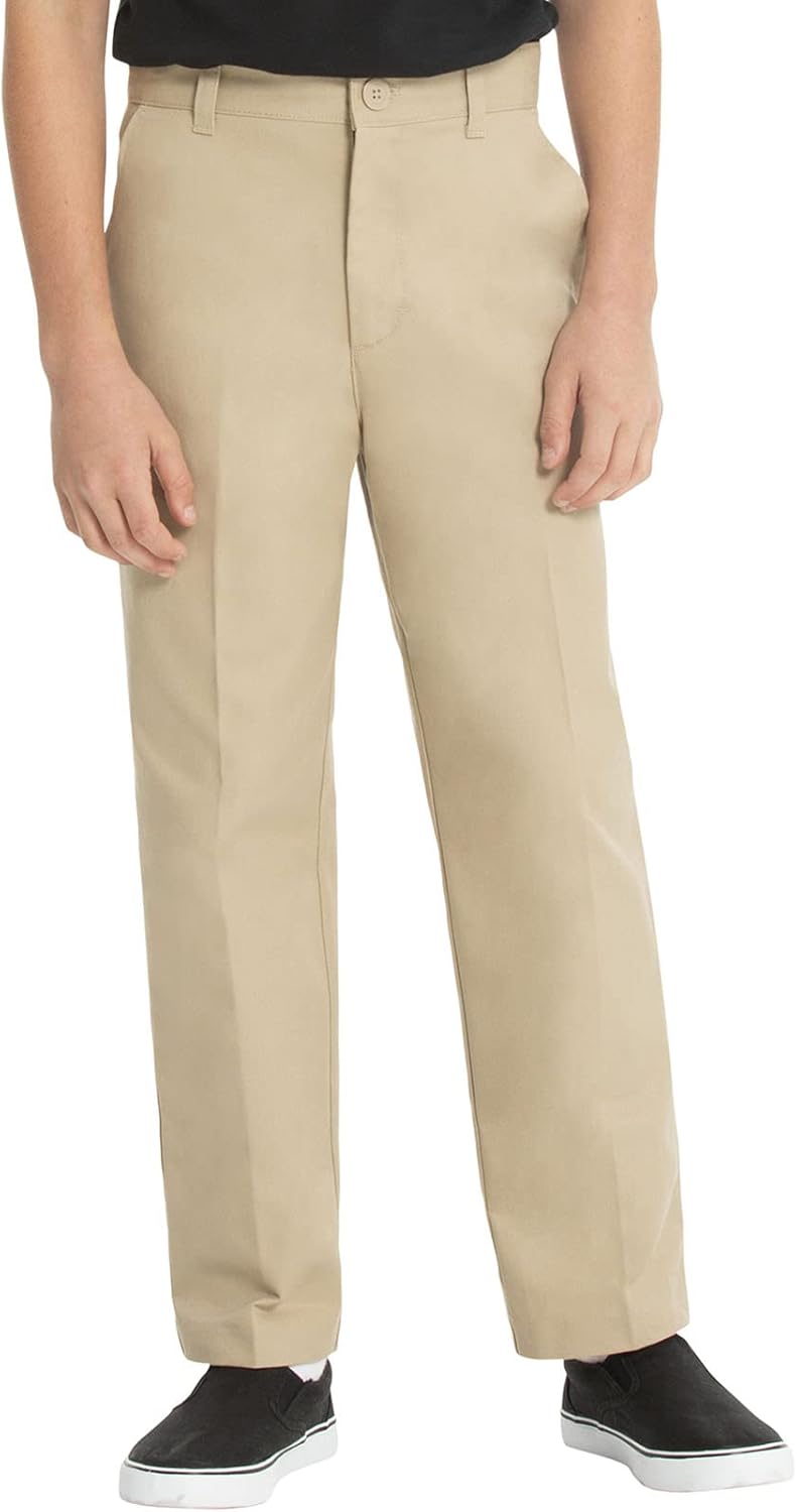 Classroom School Uniforms Store Big Boys Flat Front Pant, Khaki, 16 - Image 2