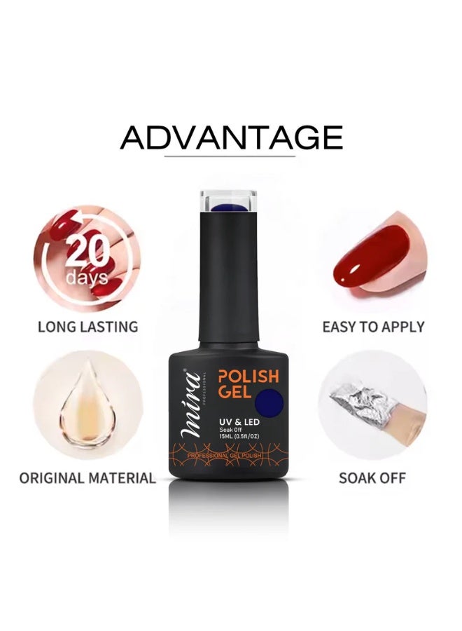 Mira Professional Nail Art Gel Nail Polish 15ml #039 Professional salon spa and Home - Image 2