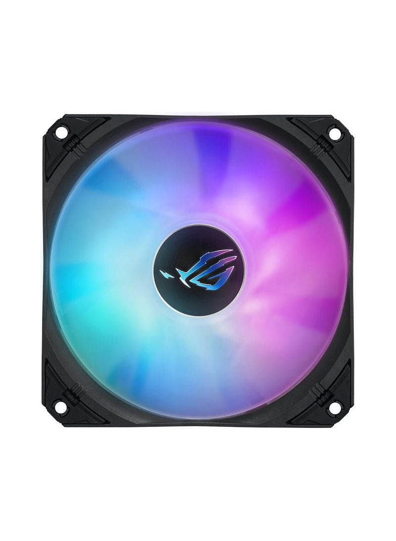 ASUS ROG Strix LC III 360 ARGB LCD CPU Liquid Cooling, 360mm Radiator, 3x ROG STRIX AF-12S ARGB 120mm Fans, 2200 RPM Fan Speed, 70.38 CFM Air Flow, 360° Rotating ROG Logo, 90RC00W1-M0UAY0 Black - Image 4