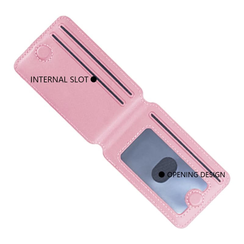 ClickCase Minimalist iPhone Wallet with Stand, Magnetic Closure Wallet for iPhone 17/16/15/14/13/12 Series, Card Holder, MagSafe Accessories, Vegan Leather (Rose Gold) - Image 3
