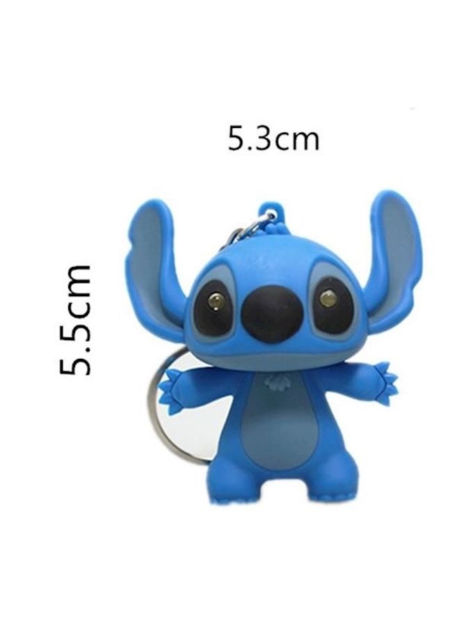 NIBEMINENT Stitch Cartoon Modeling Led Flashlight Glowingound Key Chain Novelty Toys Kids Birthday Gifts - Image 2