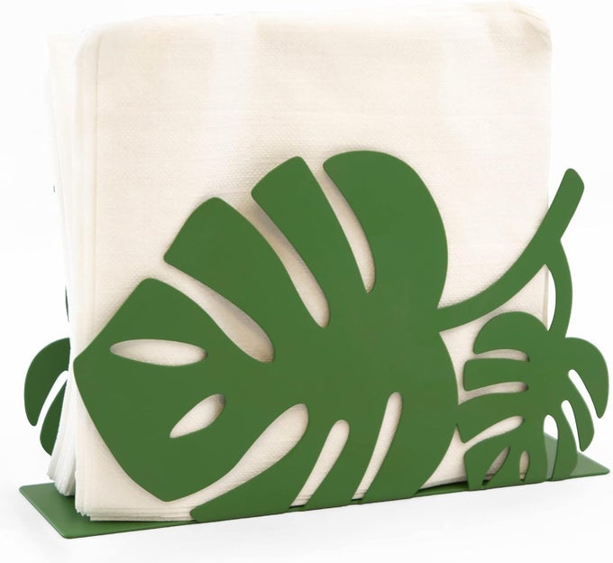TABLETOP NAPKINTISSUE LETTER HOLDER FOR HOME KITCHEN RESTAURANTS LEAF GREEN