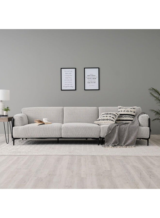 Comfynest Comfynest Samara 3Seater Fabric Sofa With 2 Years Warranty 287X100X76Cm Multi Color - Image 1