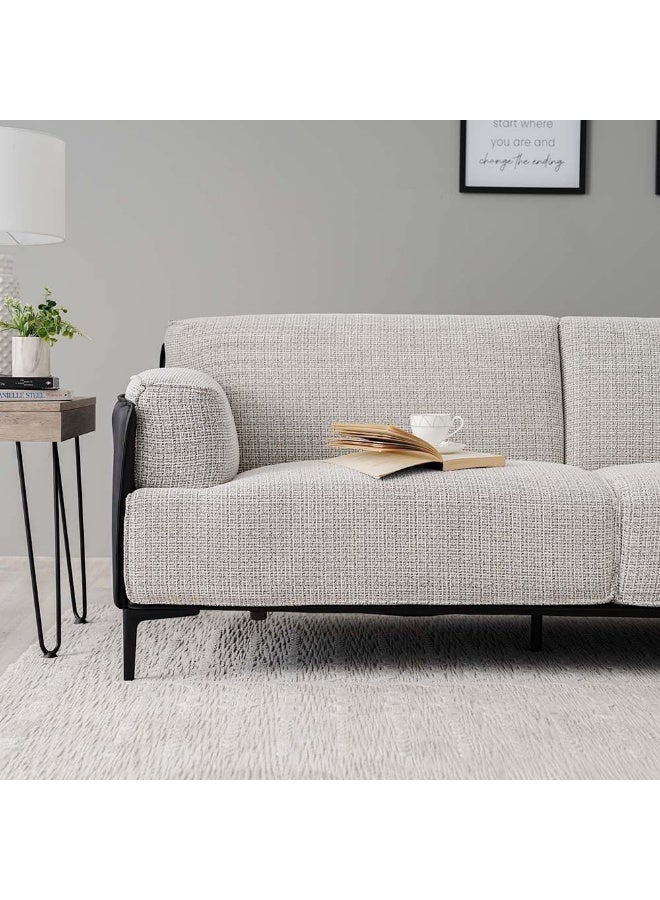 Comfynest Comfynest Samara 3Seater Fabric Sofa With 2 Years Warranty 287X100X76Cm Multi Color - Image 3