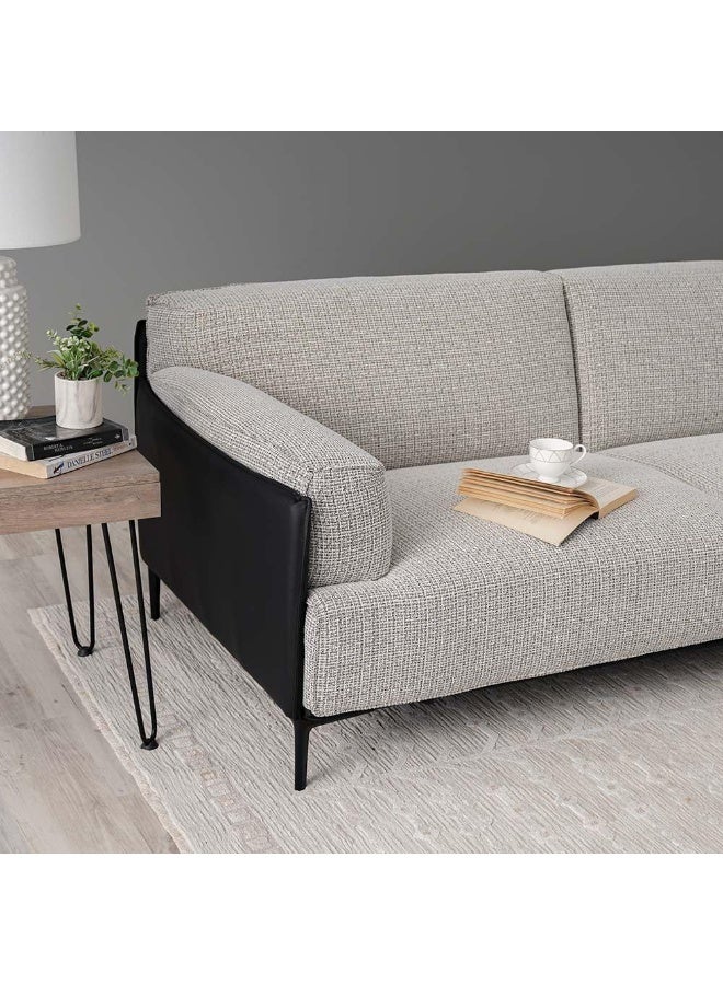 Comfynest Comfynest Samara 3Seater Fabric Sofa With 2 Years Warranty 287X100X76Cm Multi Color - Image 4