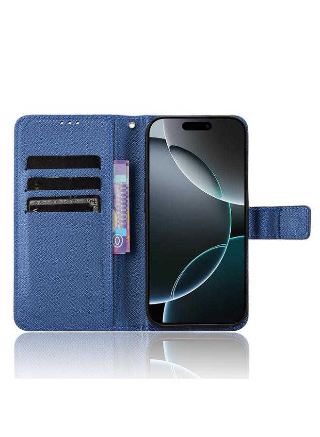 S-TOP Case For iPhone 16 Pro Max Diamond Texture Leather Phone Case - Image 4