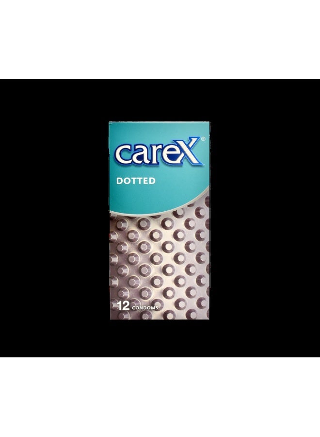 careX Dotted Condoms | Specially Designed Dots To Heighten Excitement | 12 Count - Image 1
