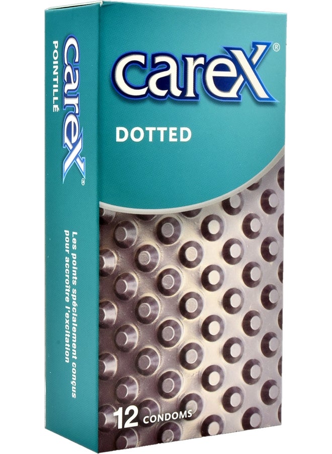 careX Dotted Condoms | Specially Designed Dots To Heighten Excitement | 12 Count - Image 2