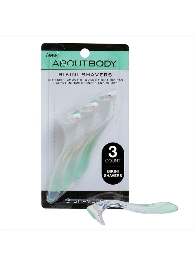 About Face كاى حول الجسم ماكينة حلاقة البيكيني - شفرات لطيفة للحلاقة والتشذيب والتقشير - تشمل 3 أدوات تجميل - Image 1