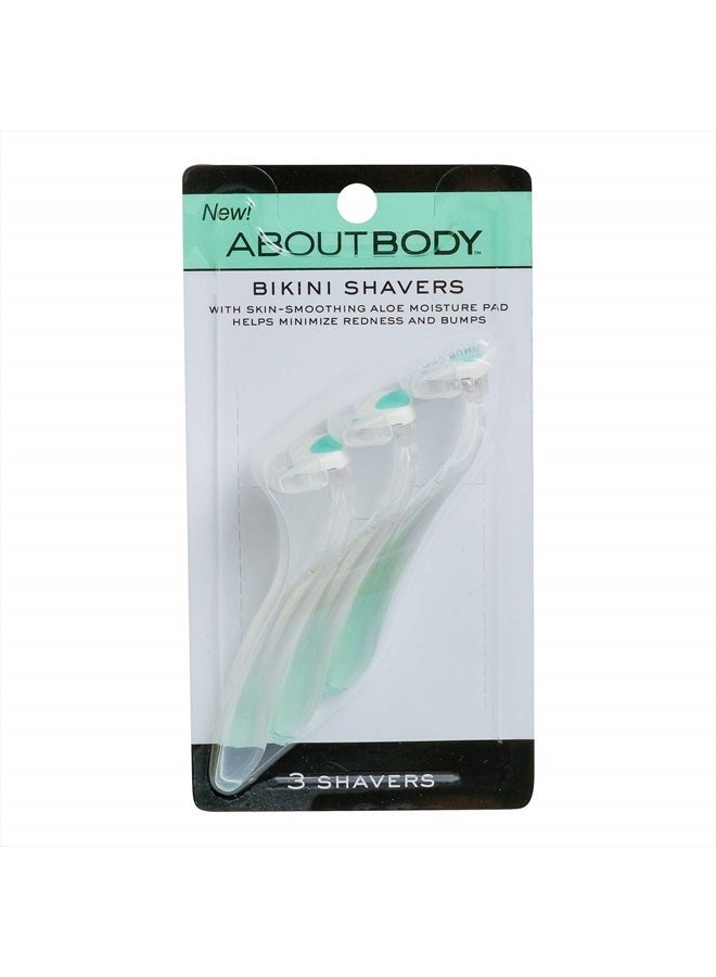 About Face كاى حول الجسم ماكينة حلاقة البيكيني - شفرات لطيفة للحلاقة والتشذيب والتقشير - تشمل 3 أدوات تجميل - Image 2