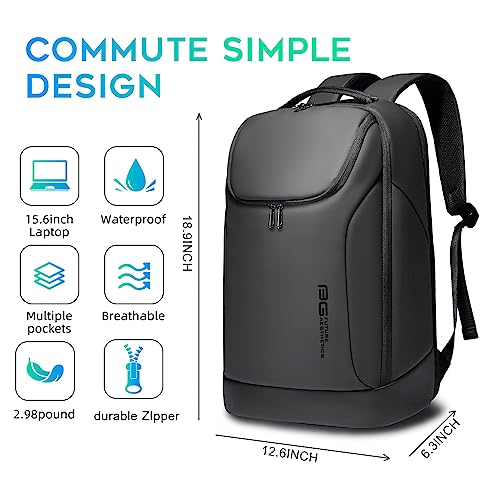 BANGE Business Commute Backpack Waterproof fit 15.6 Inch Commute backpack,Travel Durable Backpack - Image 4