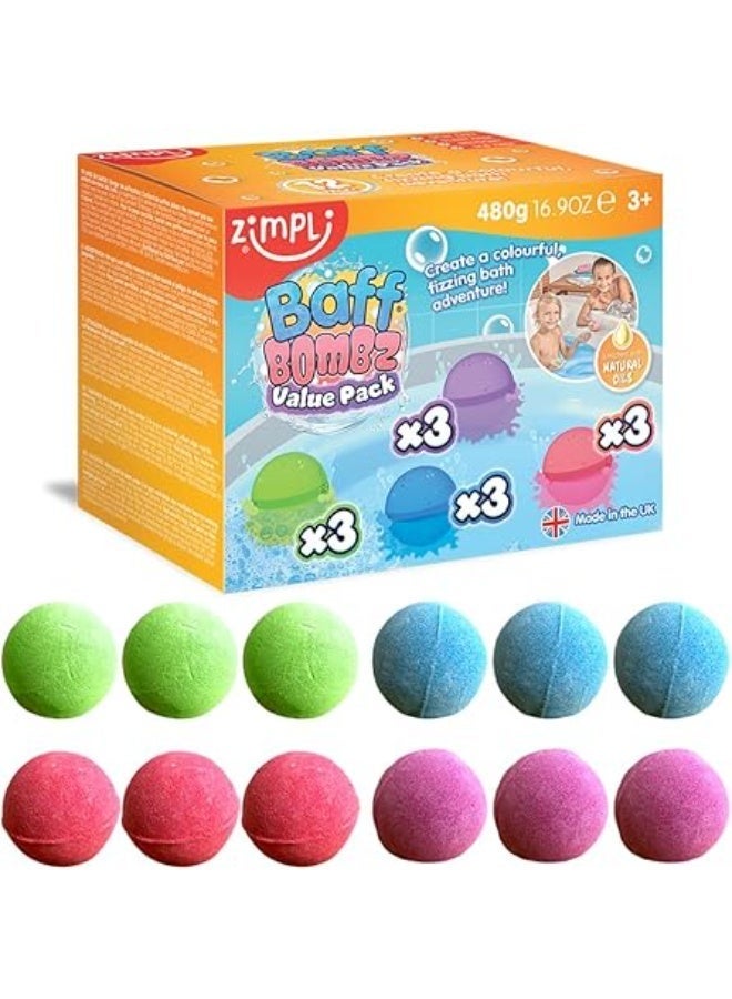 Zimpli Kids Baff Bombz 12 Bath Pack - Image 1