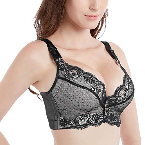 FallSweet Padded Push Up Lace Bras for 34A to 44C Underwire,(Black 34c) - Image 3